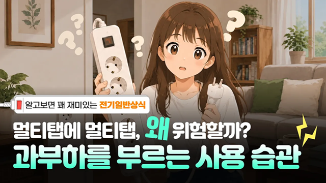 [전기상식] Ep2. 무심코 연결한 멀티탭, 왜 화재 위험을 높일까?